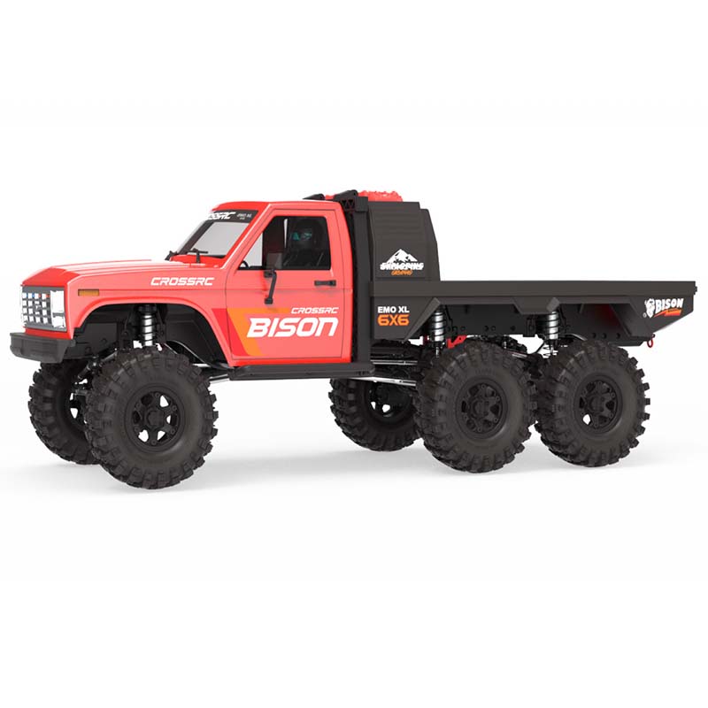 Crossrc EMO XL Bison 1/8 6X6 RC Car Crawler RTR Portal Axles Lockable Diffs Metal Gearbox & Wheels Electric Off-Road Truck
