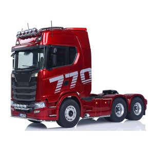 Professional Scania 770S alloy truck red trailer remote control tractor 1/14 Cabot model RC  6x6 Car